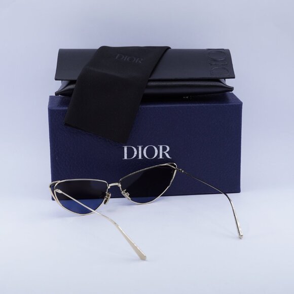 Dior MISSDIOR B1U B0B0 Cat Eye Sunglasses – Gold/Blue - Picture 4 of 11